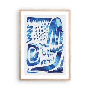 Poszter világos tölgy keretben - Vissza a gyökerekhez - 50x70 cm