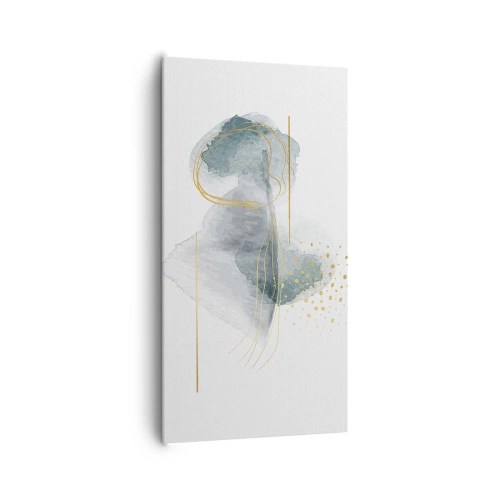 Vászonkép - A szürkeség és az arany kapcsolatáról - 65x120 cm