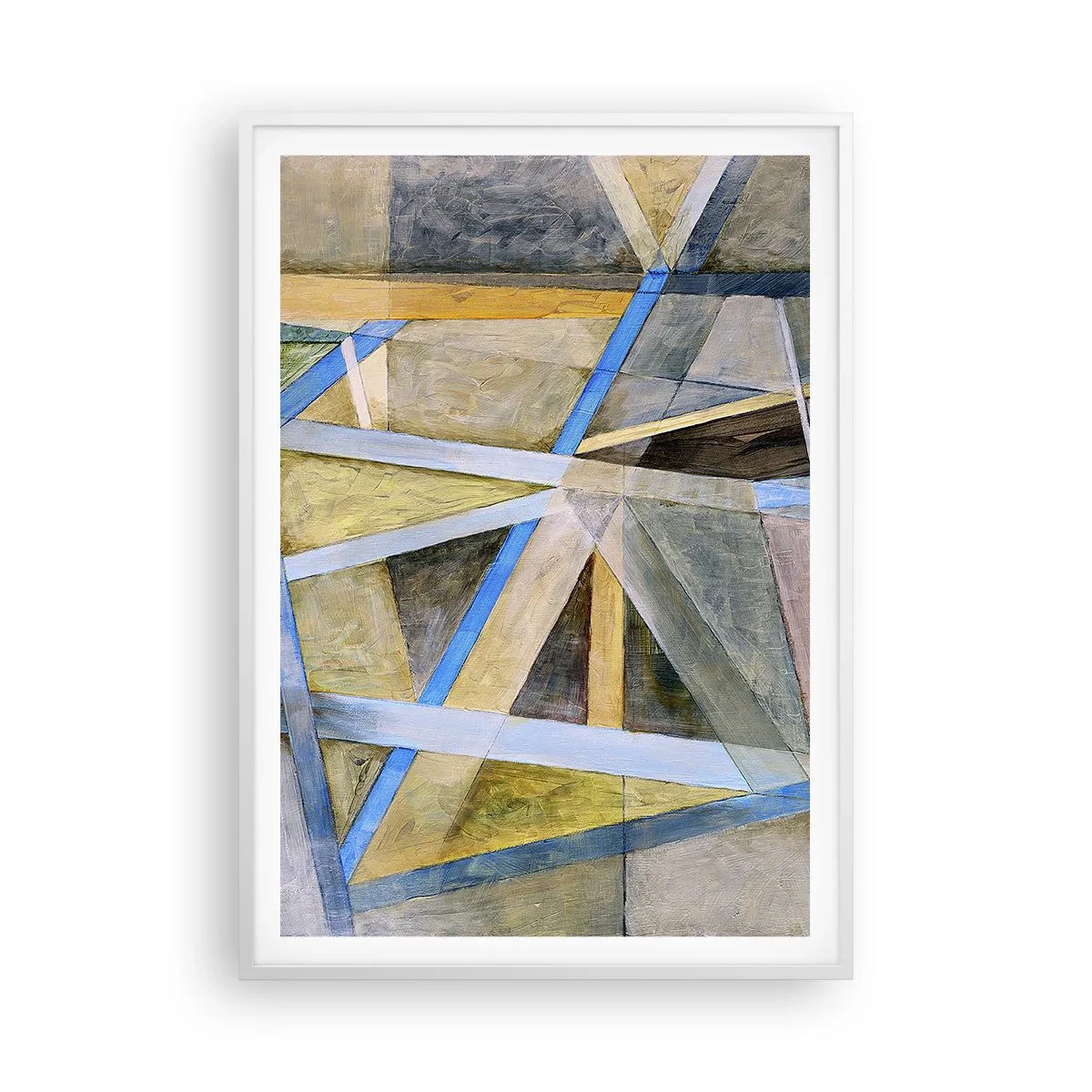 Poszter fekete keretben - Egyenesen vagy átlósan? - 70x100 cm