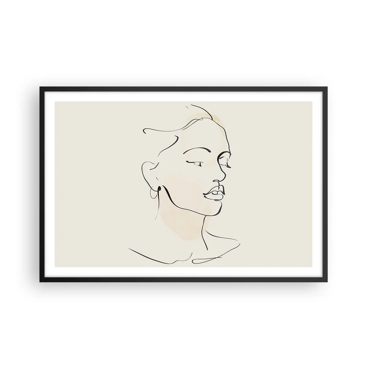 Poszter fehér keretben - Bizonyos vonallal - 91x61 cm