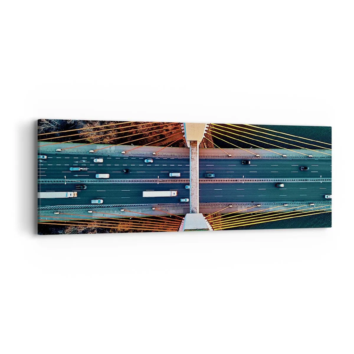 Vászonkép - TÚL a vizeken, túl az erdőkön - 90x30 cm