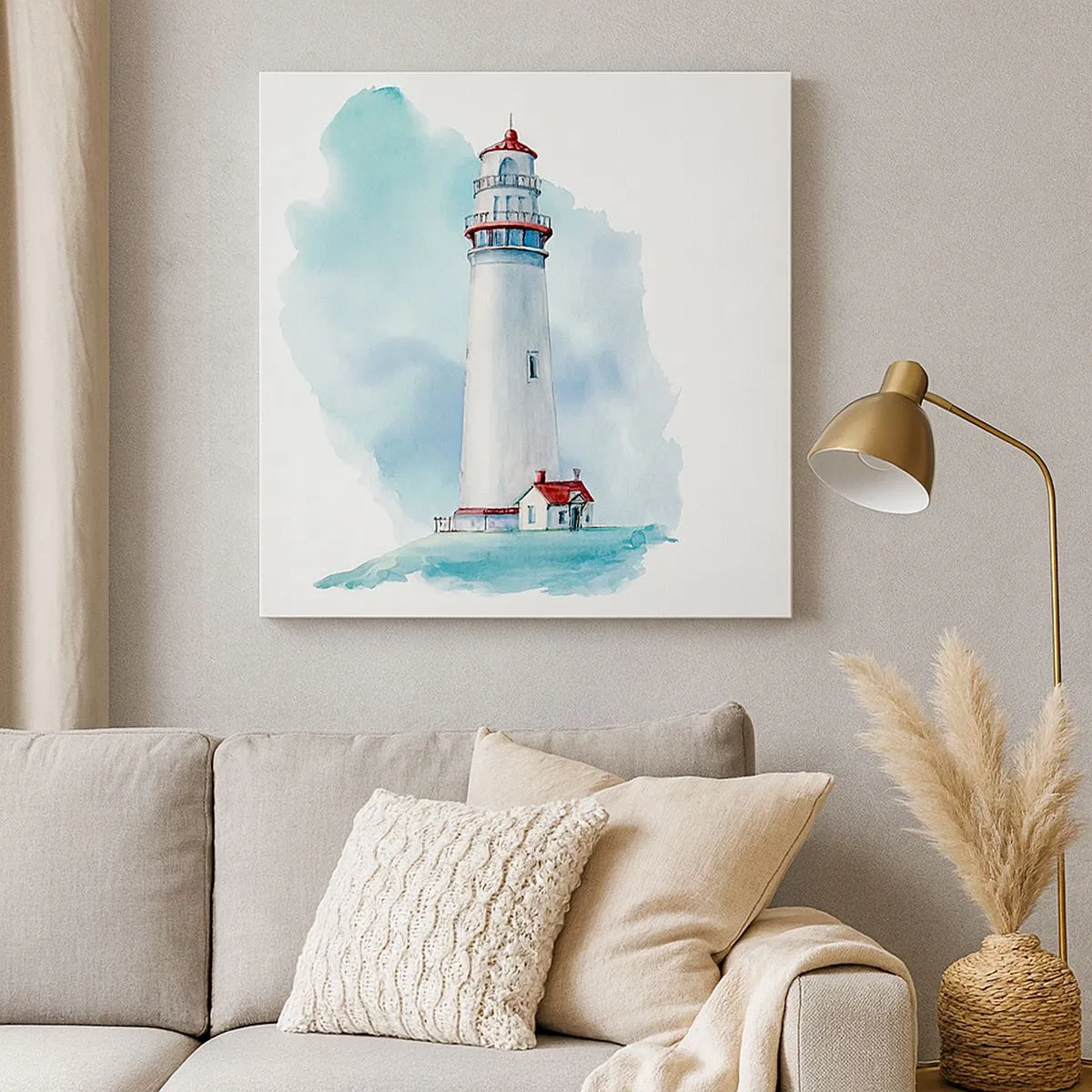 Vászonkép - A kék szelíd húga - 30x30 cm