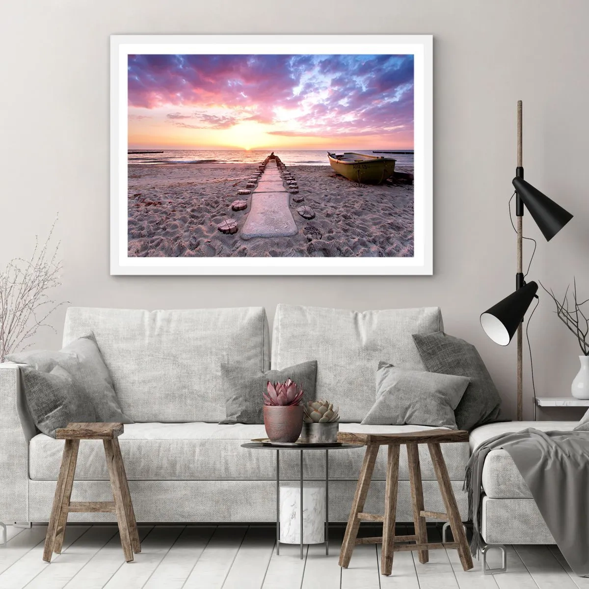 Poszter fekete keretben - Egy pillanatnyi mély élmény - 100x70 cm