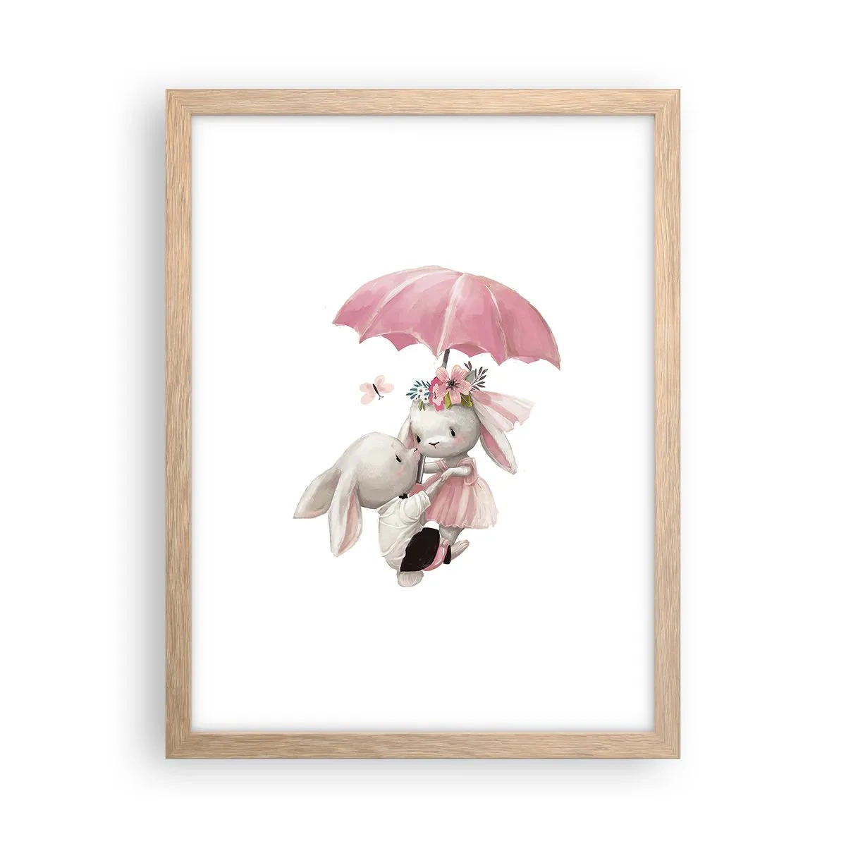 Poszter világos tölgy keretben - Ez a szerelem - 30x40 cm