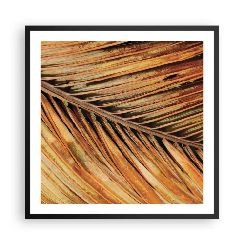 Poszter fehér keretben - Kókusz aranya - 60x60 cm