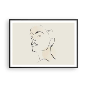 Poszter fehér keretben - Büszke tekintet - 100x70 cm