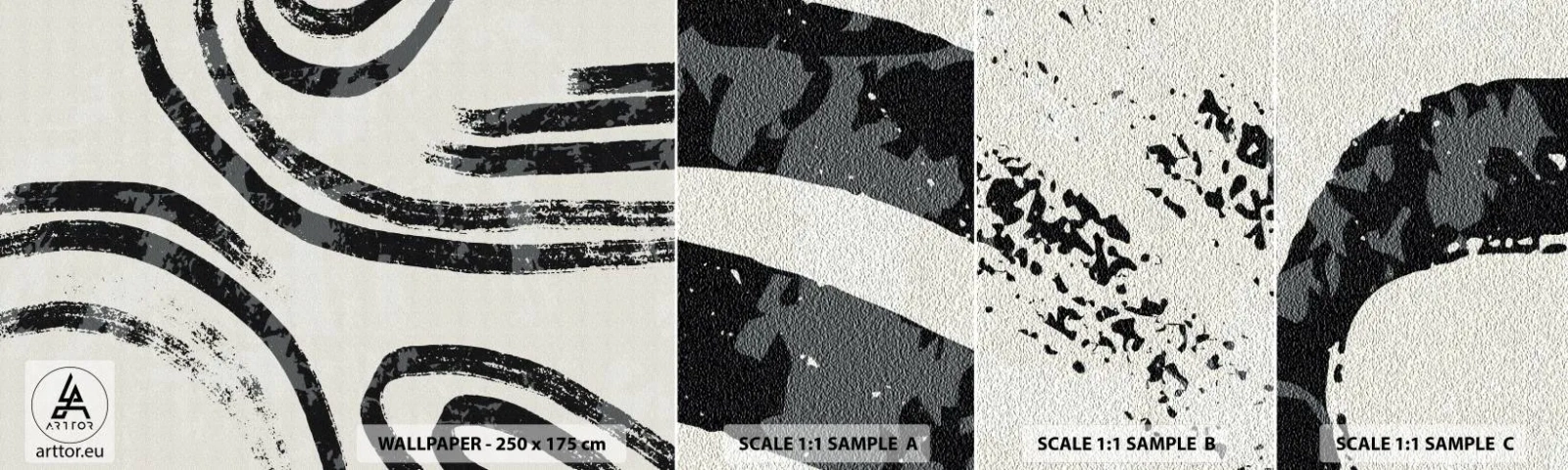 Fotótapéta Minta Standard Eco - Félig megállt - Minimalizmus, kötőjelek, Boho - 100x30 cm