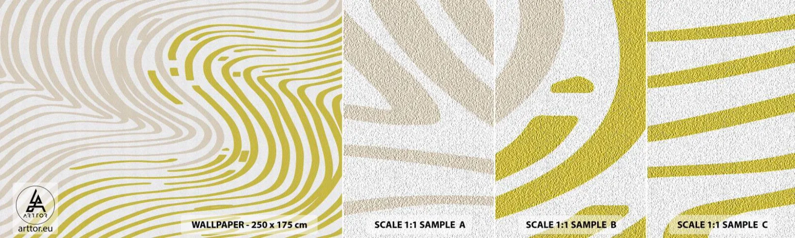 Fotótapéta Minta Standard Eco - Kompozíció szelíd kanyarral - Minimalizmus, Darab, Fényes - 100x30 cm