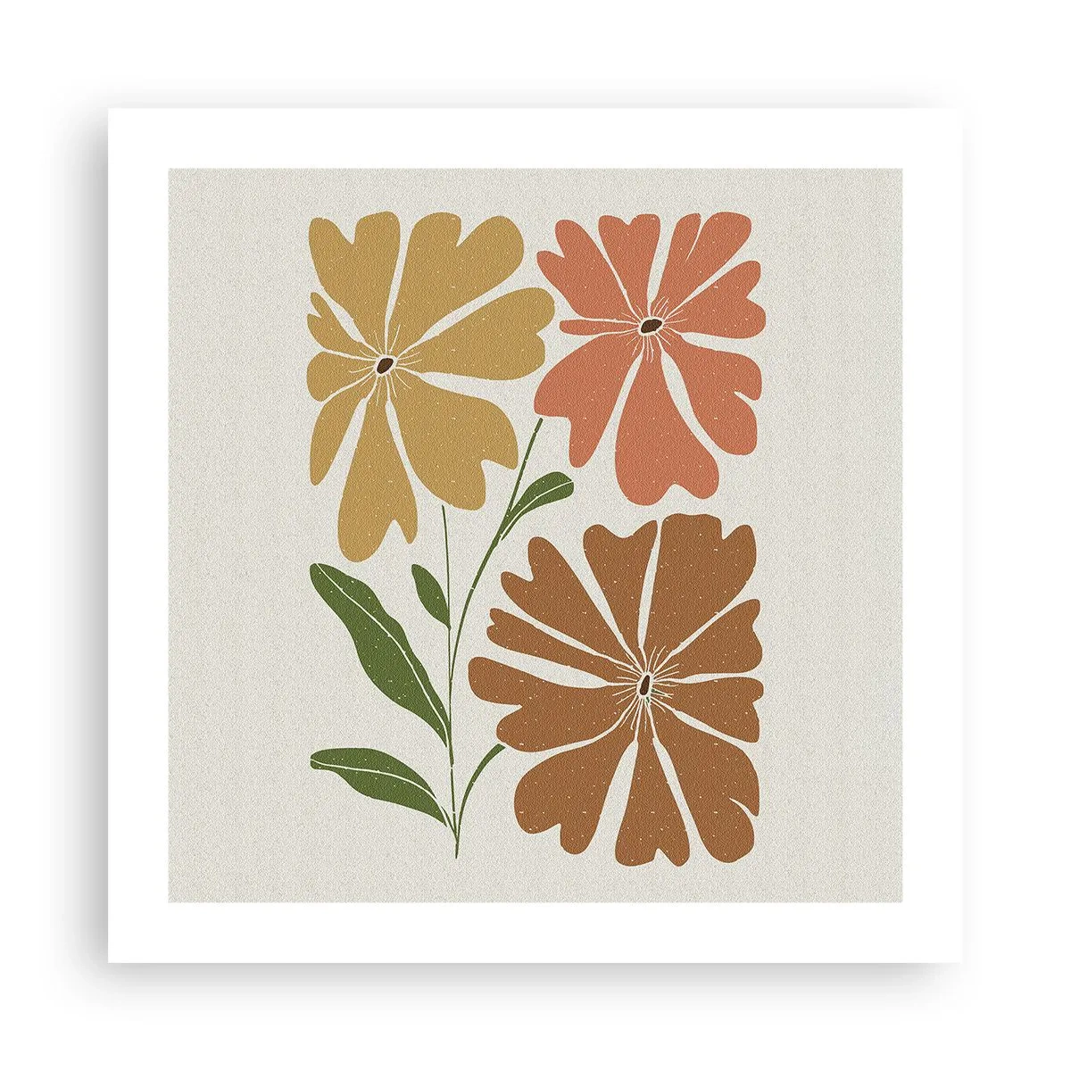 Poszter - Természet és geometria - 50x50 cm