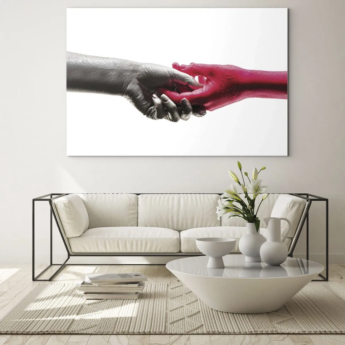 Üveg kép - Együtt, bár mások - 100x70 cm