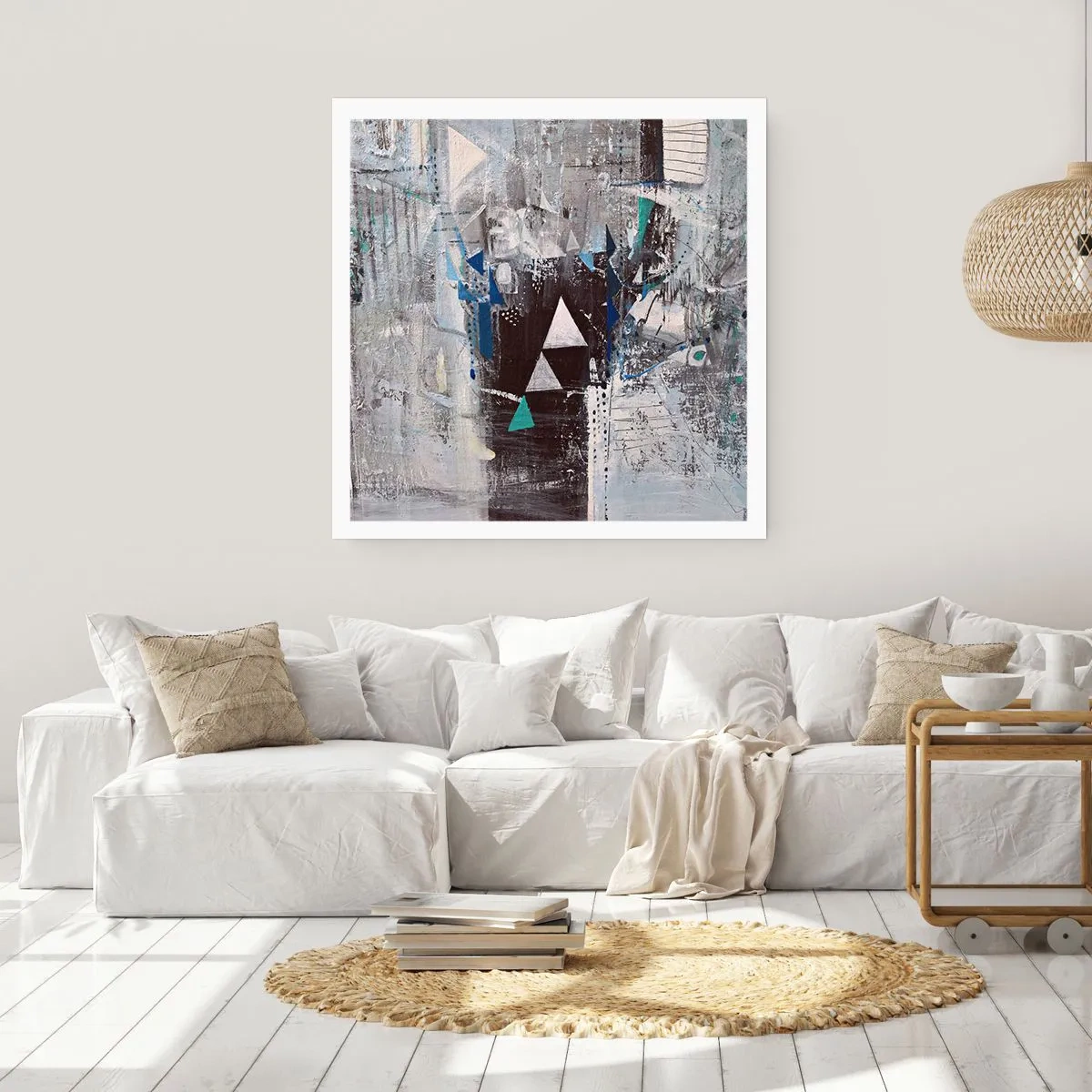 Poszter - A háromszögek felülíró sorrendje - 40x40 cm