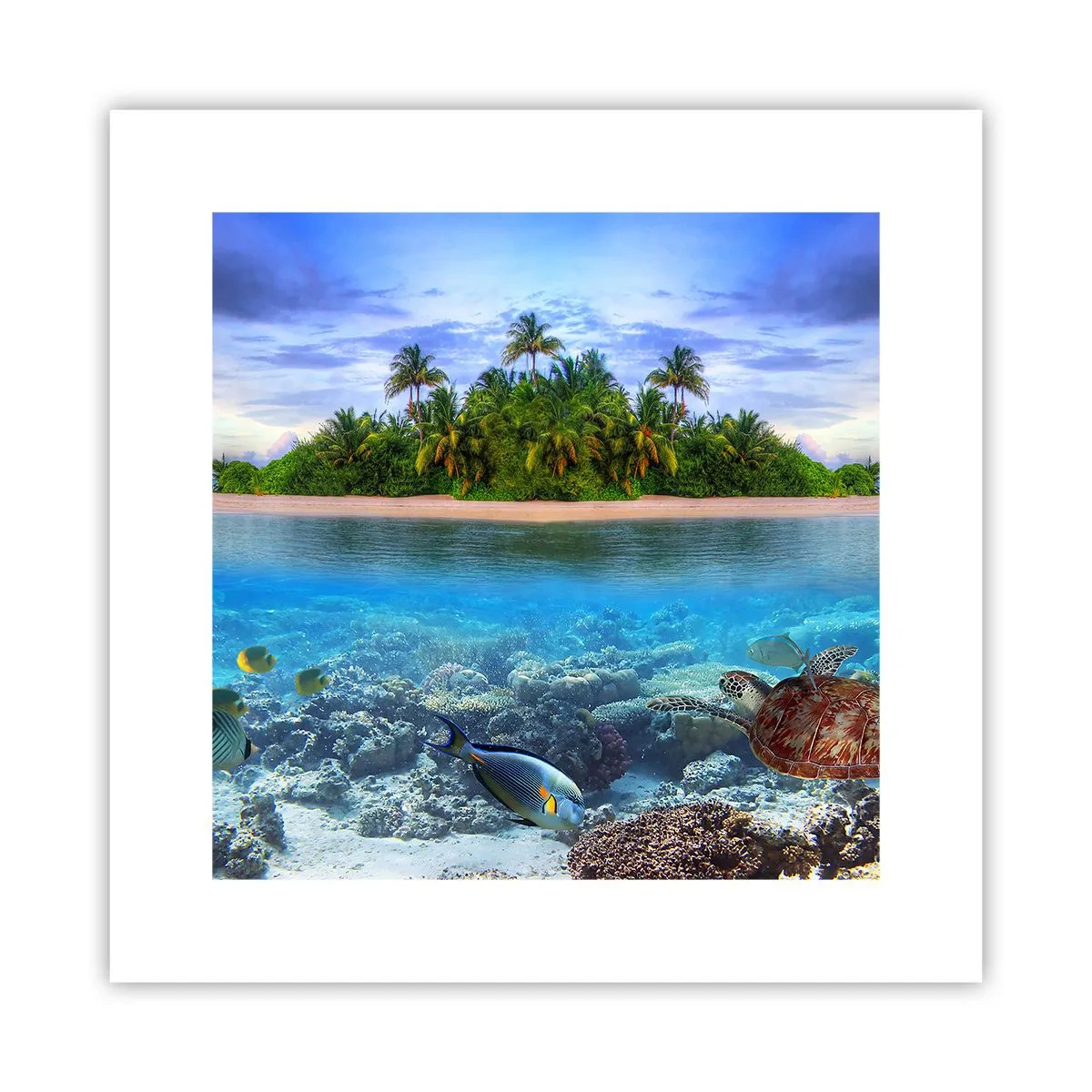 Poszter - Vár a Mennyei Sziget - 30x30 cm