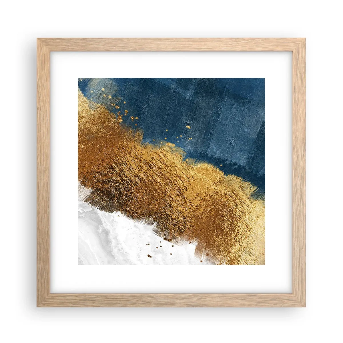 Poszter világos tölgy keretben - A nyár árnyalatai - 30x30 cm