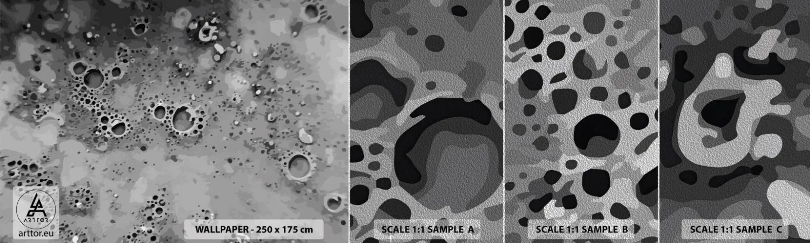 Fotótapéta Minta Premium Sand - Mint egy holdbéli táj - Fogalmazás, Darab, Grafika - 100x30 cm