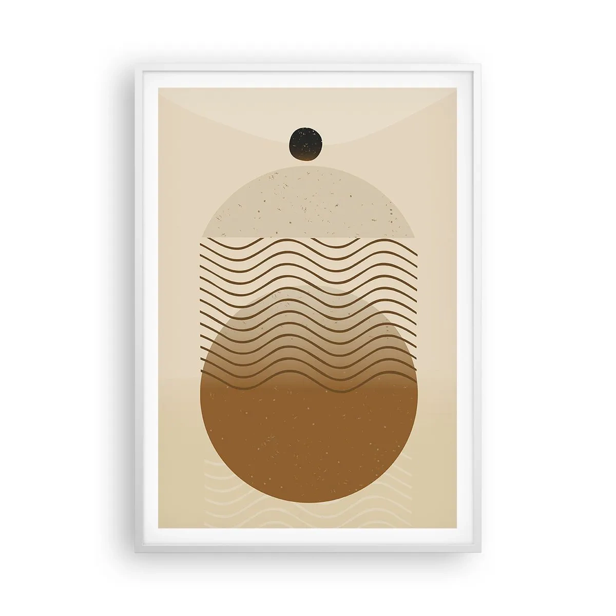 Poszter fekete keretben - A geometriai formák eredetéről - 70x100 cm