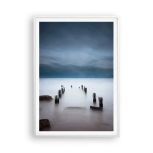 Poszter fekete keretben - Töprengő tó - 70x100 cm