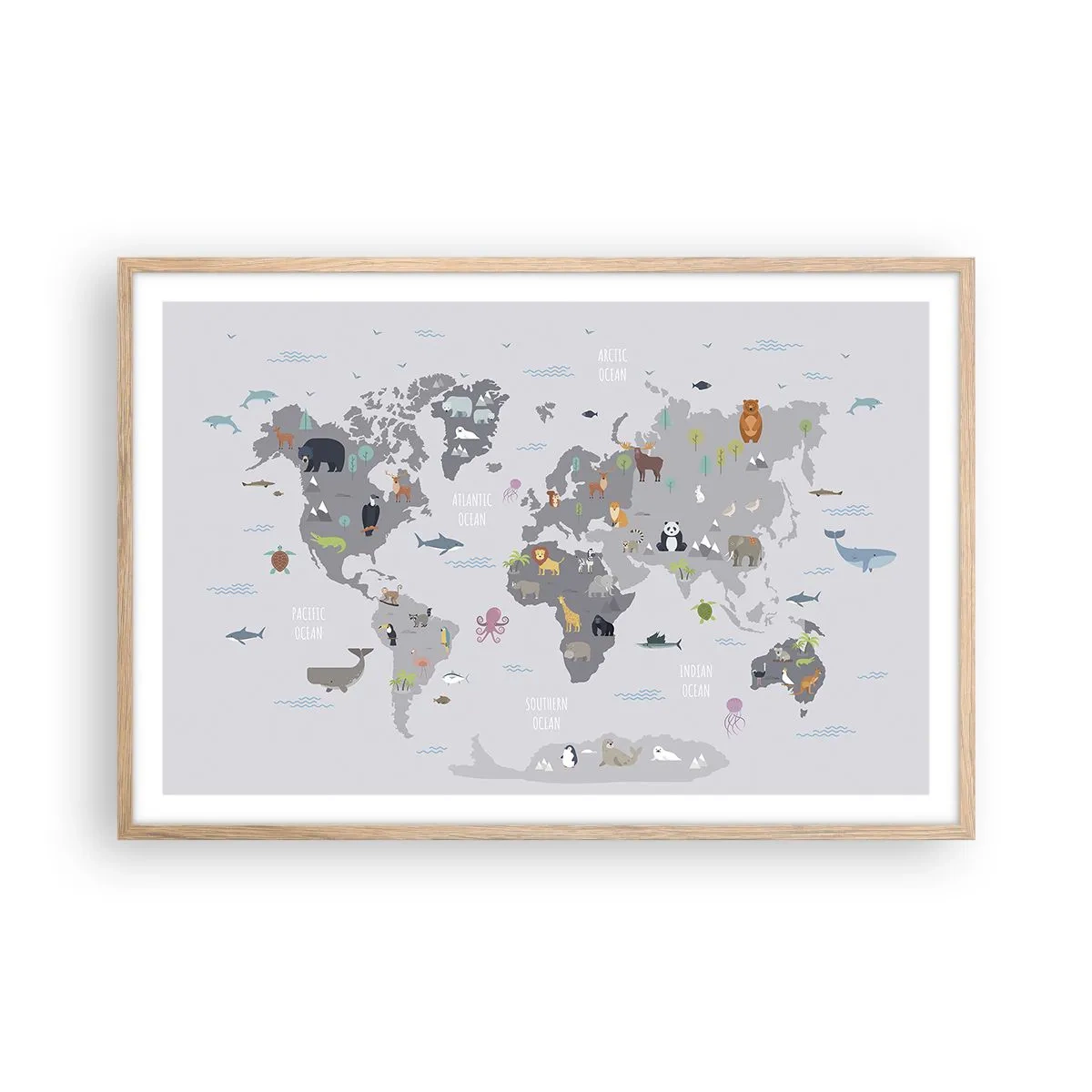 Poszter világos tölgy keretben - Mondd meg, hogy honnan jöttél... - 91x61 cm