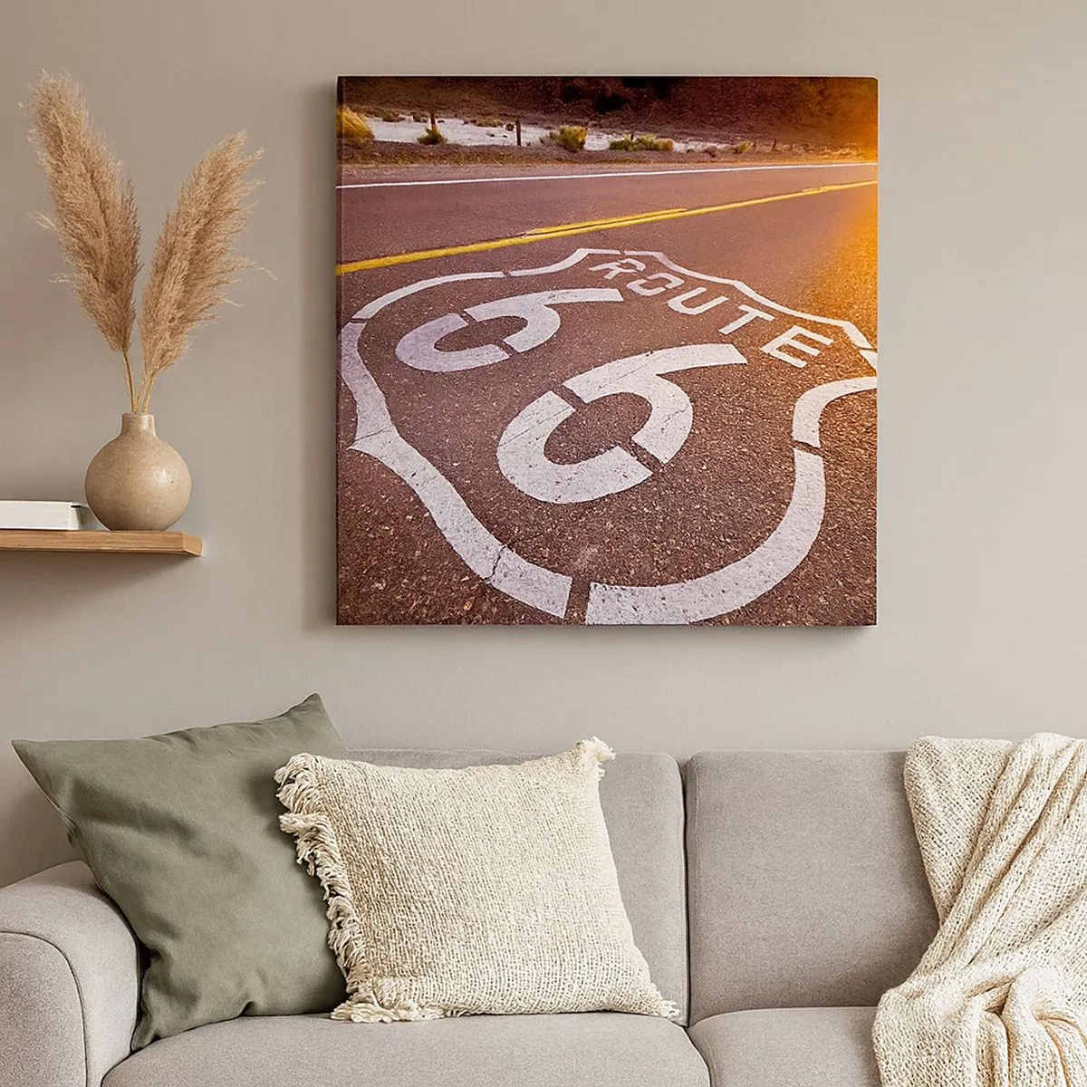 Vászonkép - A híres 66-os út - 30x30 cm