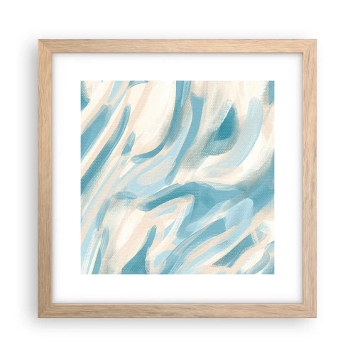 Poszter világos tölgy keretben - Tavaszi szellők - 30x30 cm