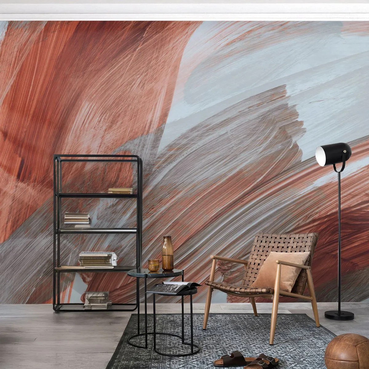 Fotótapéta Premium Sand - Őszi és szeles absztrakció - Darab, Káosz, Minimalizmus - 450x315 cm