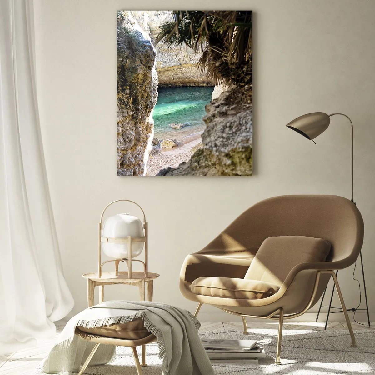 Üveg kép - Türkizkék öböl - 80x120 cm