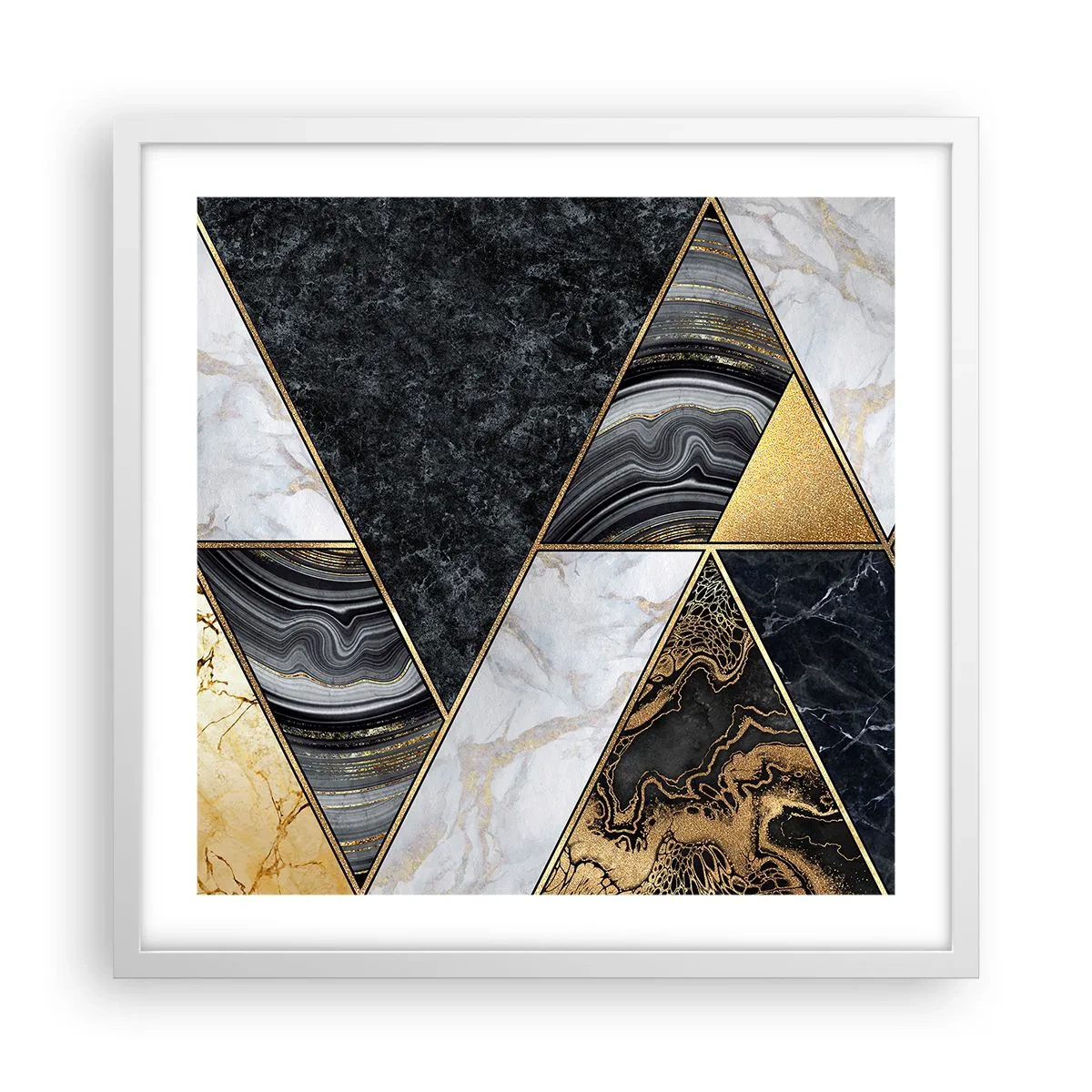 Poszter fekete keretben - Kőről kőre - 50x50 cm