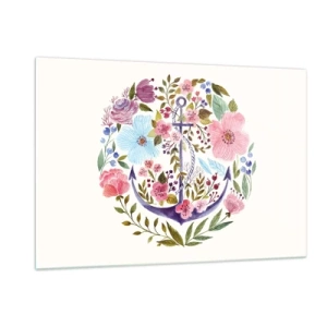 Üveg kép - Egy tengerész jó éjszakai alvása - 120x80 cm