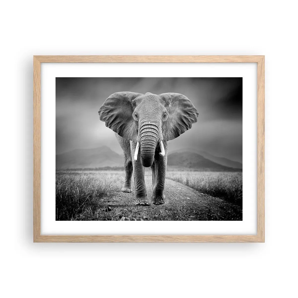 Poszter világos tölgy keretben - A házigazda üdvözli - 50x40 cm