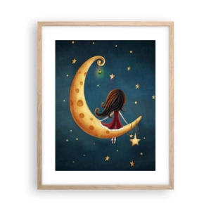 Poszter világos tölgy keretben - Egyszer volt… - 40x50 cm