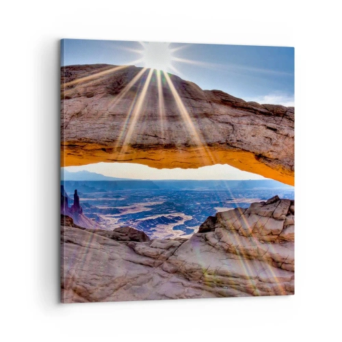 Vászonkép - A sziklakapun át - 60x60 cm