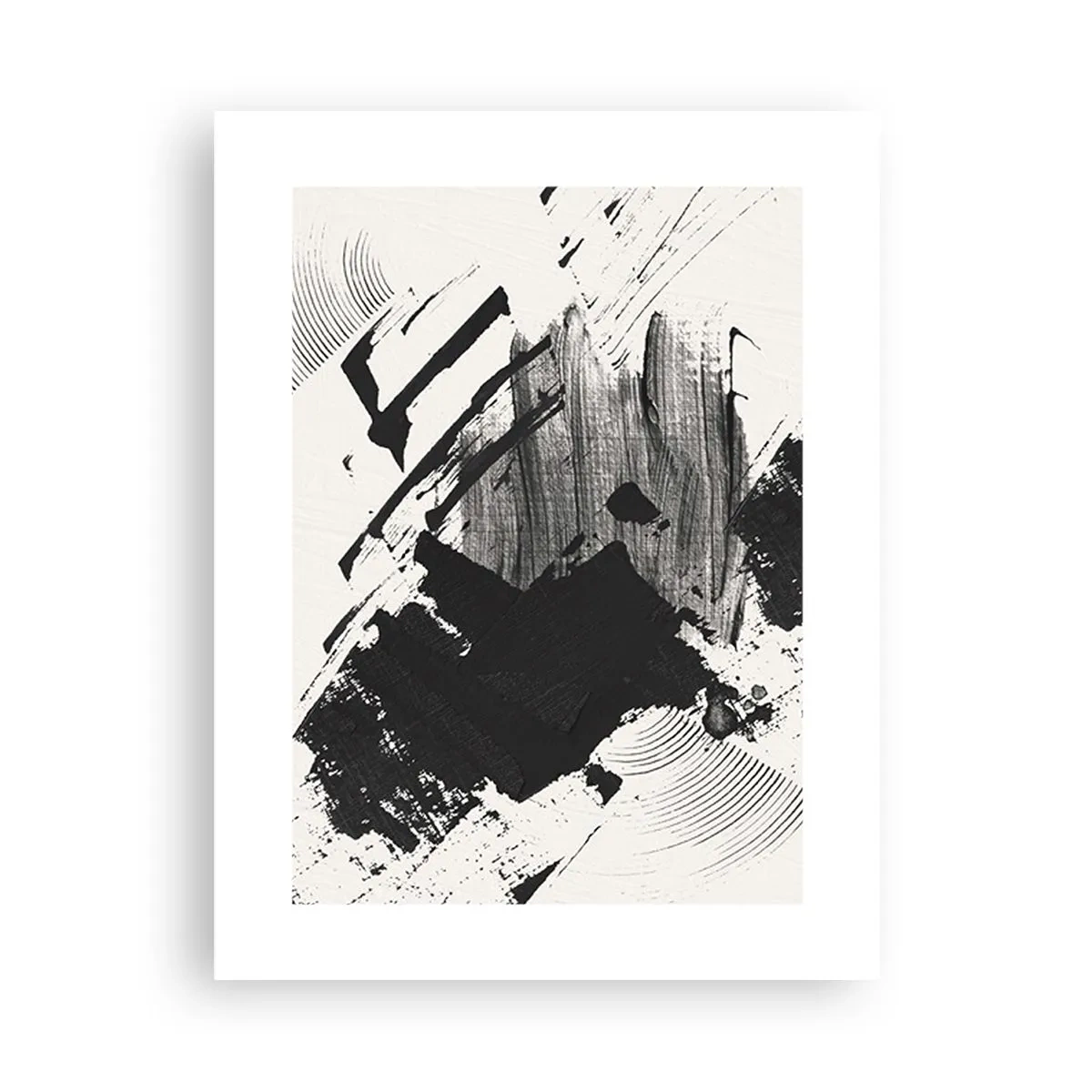 Poszter - Absztrakció - a fekete kifejezése - 30x40 cm