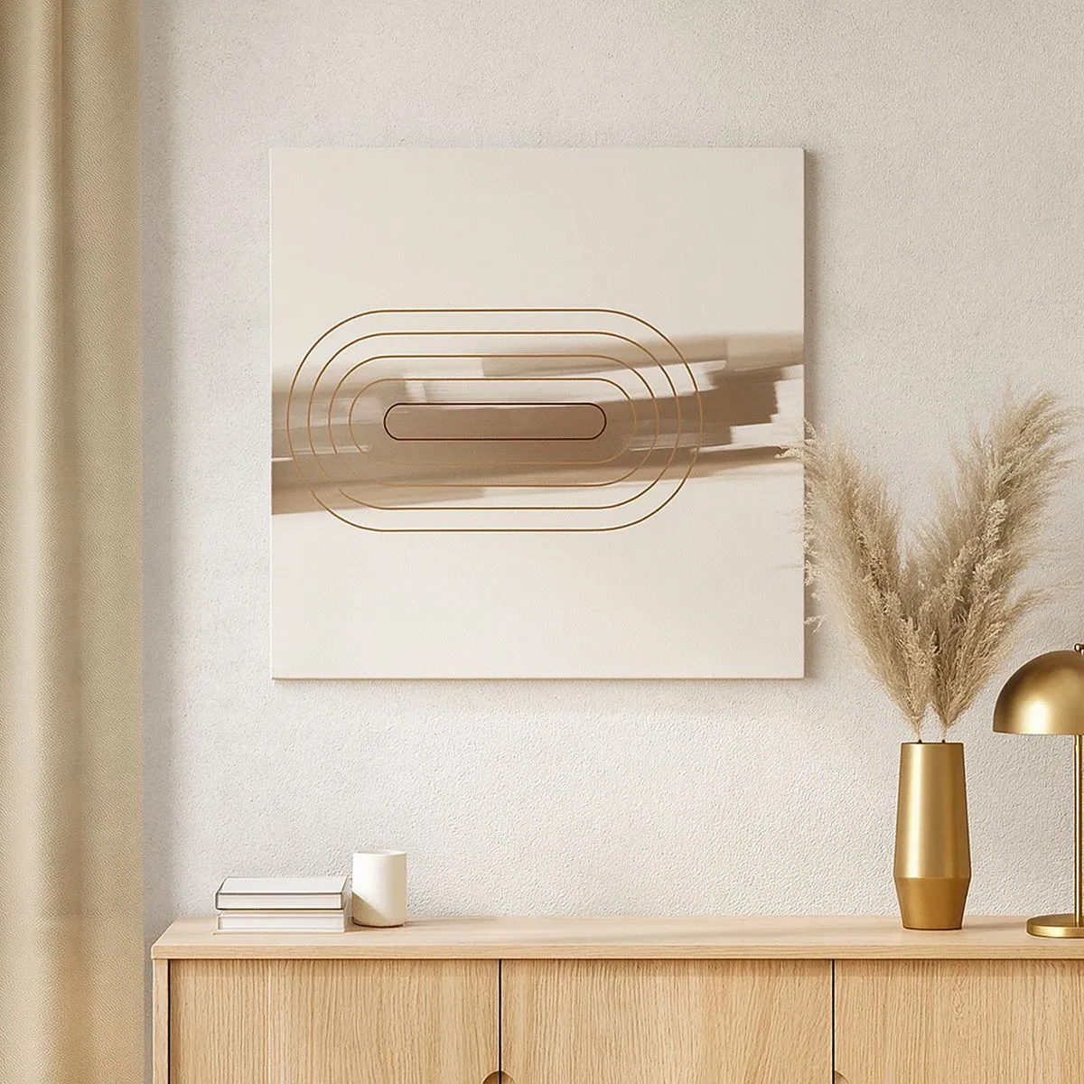 Vászonkép - Szürke fuvallat - 30x30 cm