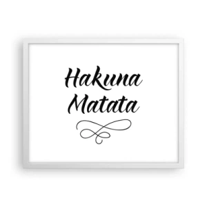 Poszter fekete keretben - A legjobb tanács - 50x40 cm