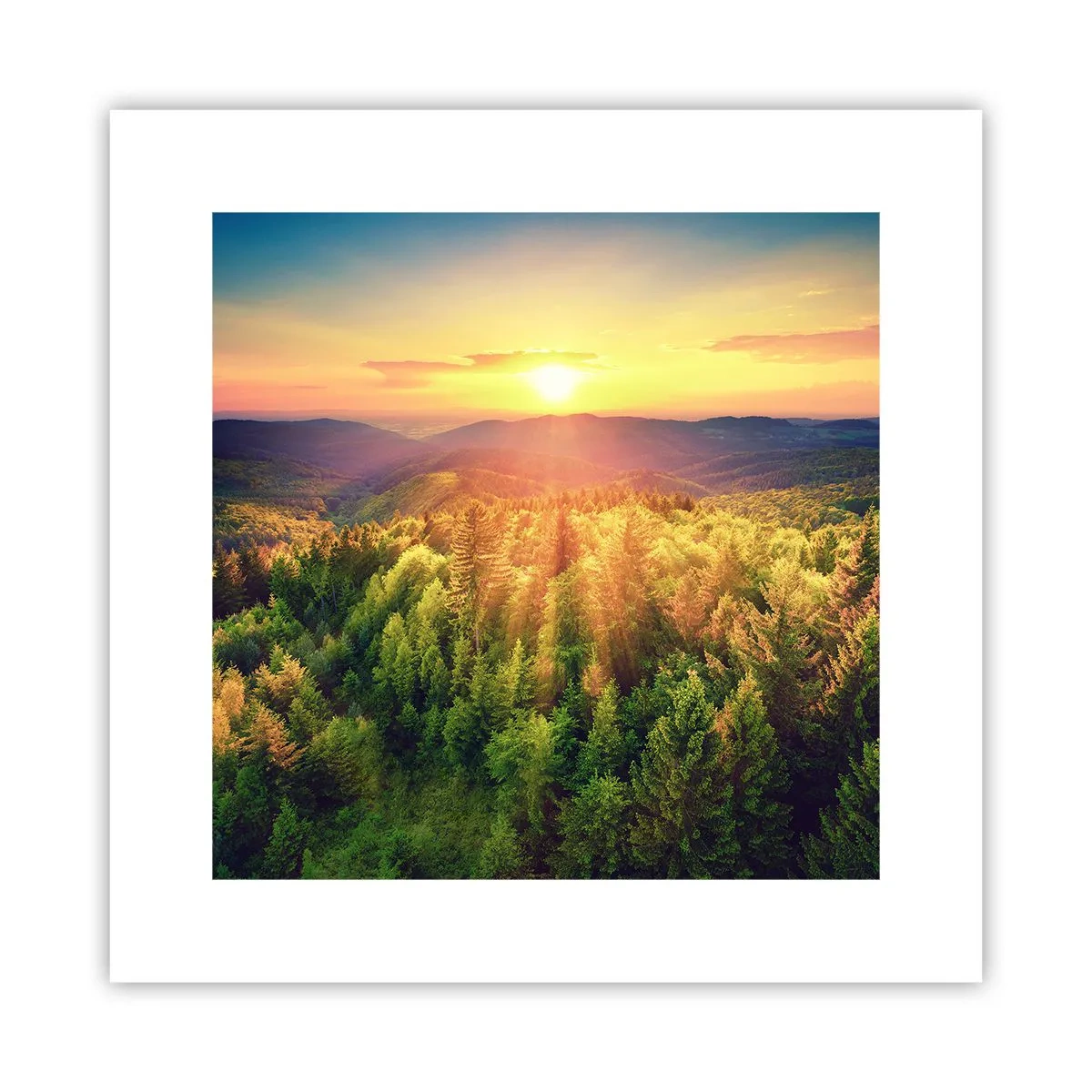 Poszter - Hegytetők és csúcsok - 30x30 cm