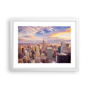 Poszter fekete keretben - Elérni a felhőket - 40x30 cm