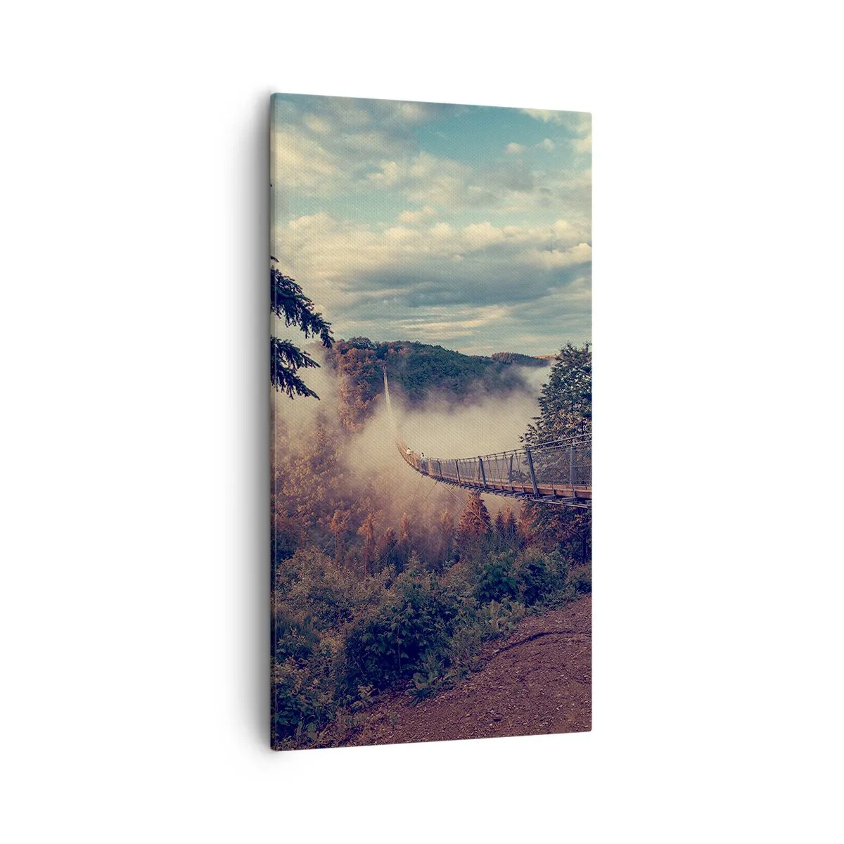 Vászonkép - Az őszi erdő felett - 55x100 cm