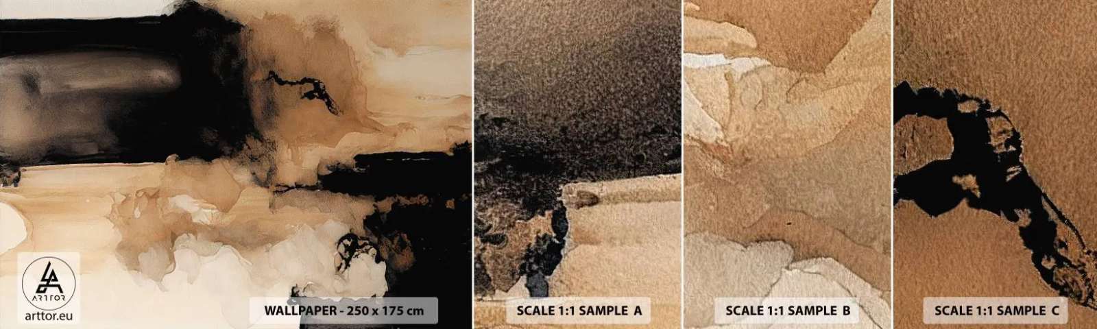 Fotótapéta Minta Standard Eco - Egy érdekes absztrakció - Absztrakció, Füst, Minimalista - 100x30 cm
