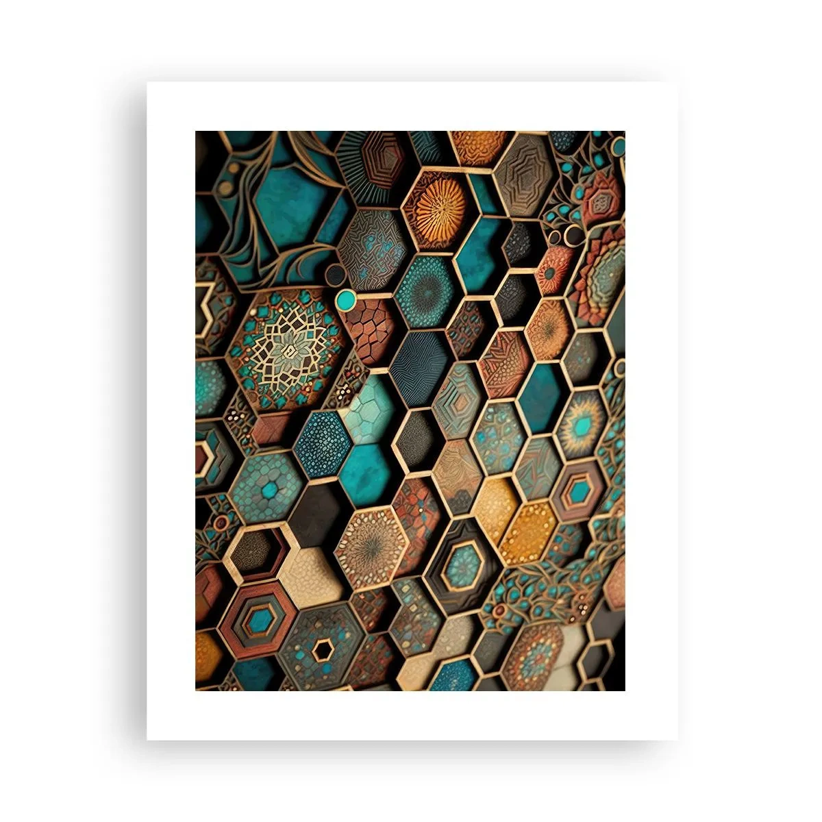 Poszter - Arab ornamentika - egy variáció - 40x50 cm