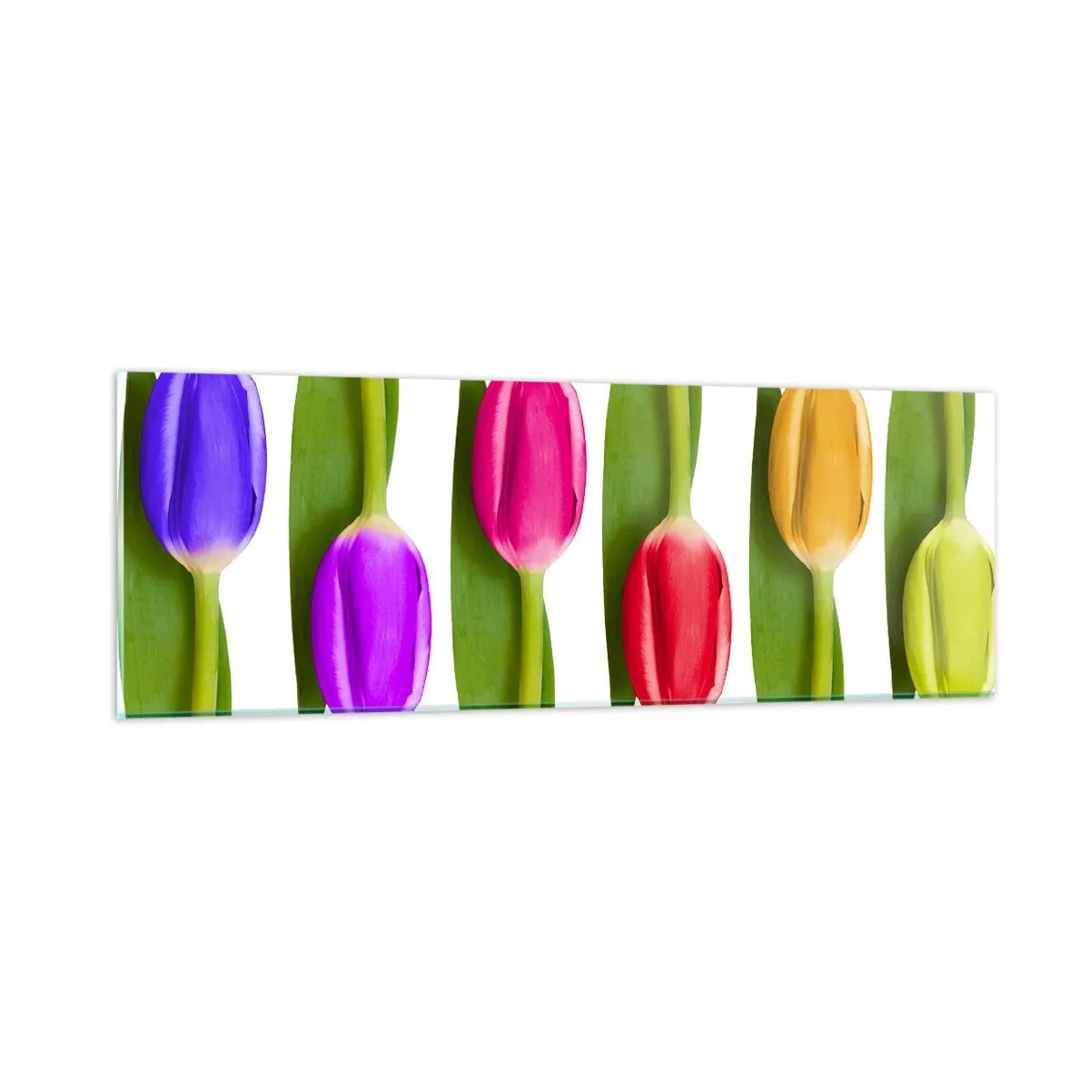 Üveg kép - Szivárvány kompozíció - 90x30 cm