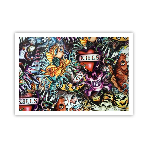 Poszter - A tetováló művész álma - 100x70 cm