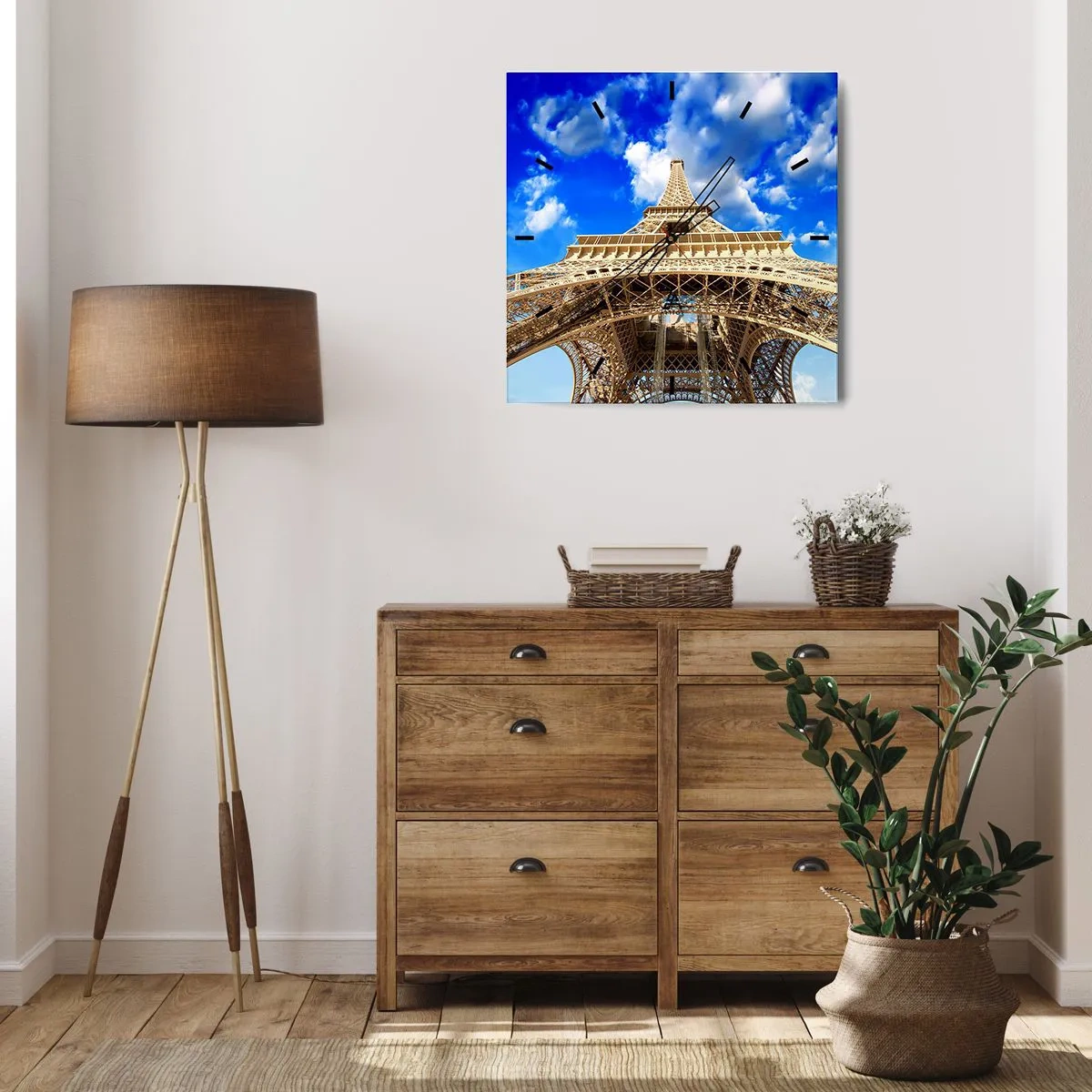 Falióra, Óra - Az ég és a felhők felé nyúlva - 30x30 cm