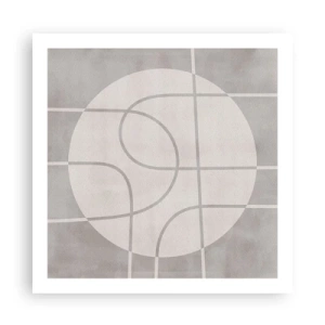 Poszter - Körkörös és egyenes - 60x60 cm