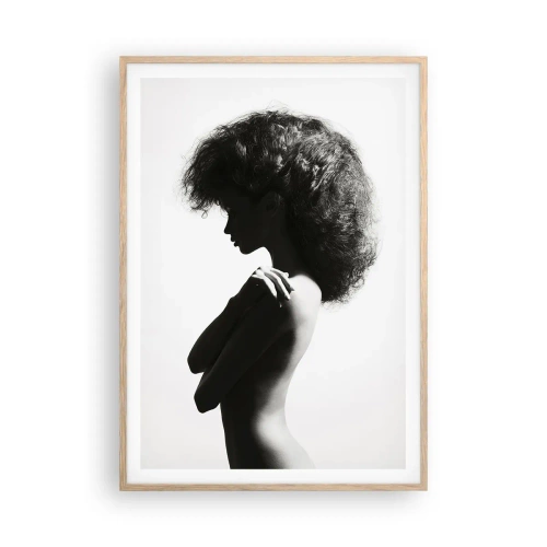 Poszter világos tölgy keretben - Mint virág a karcsú száron - 70x100 cm