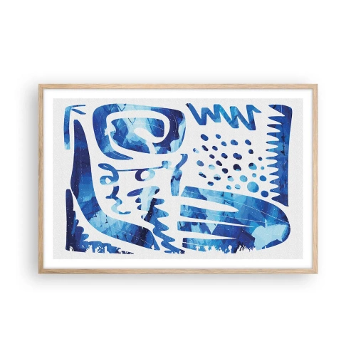 Poszter világos tölgy keretben - Vissza a gyökerekhez - 91x61 cm