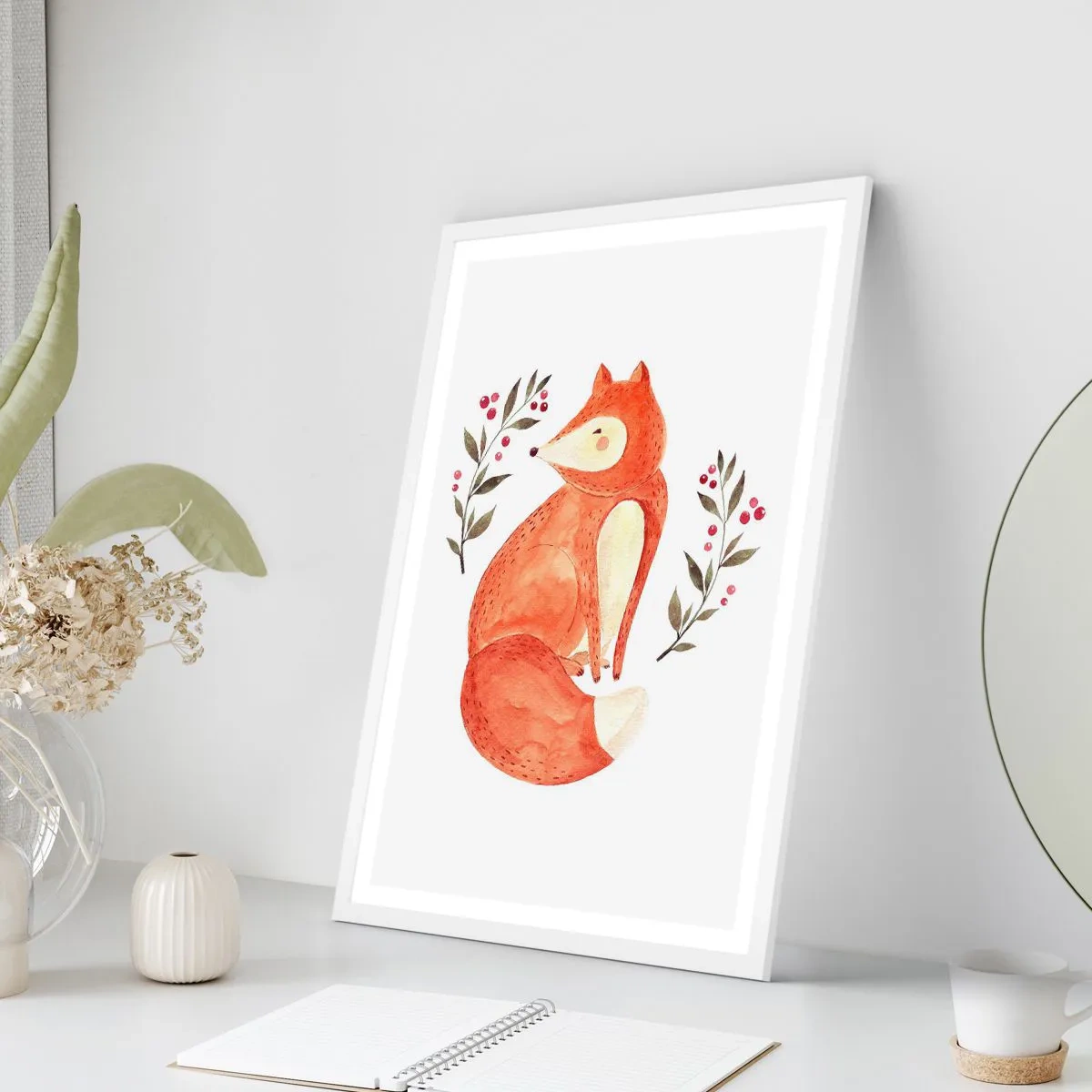 Poszter fekete keretben - Kis vörös hajú - 70x100 cm