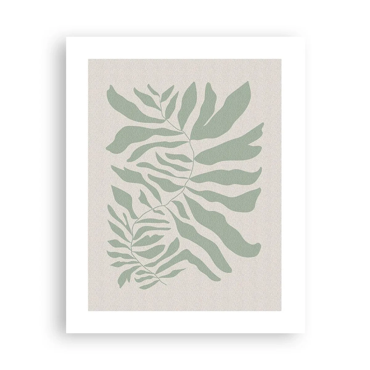 Poszter - Smaragdzöld ág - 40x50 cm