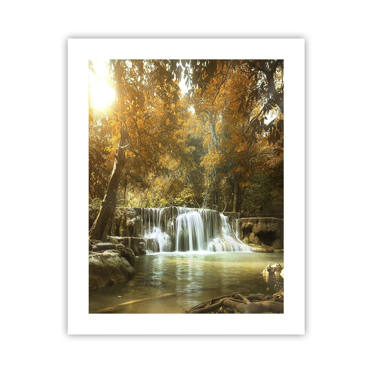 Poszter - Park kaszkád - 40x50 cm
