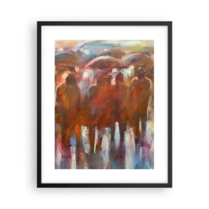 Poszter fehér keretben - Egyenlőek esőben és ködben - 40x50 cm