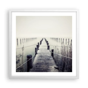 Poszter fekete keretben - Merülj el a békében - 50x50 cm