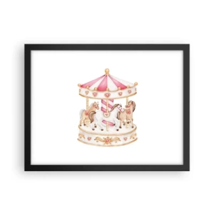 Poszter fehér keretben - A gyermekkor édes világa - 40x30 cm